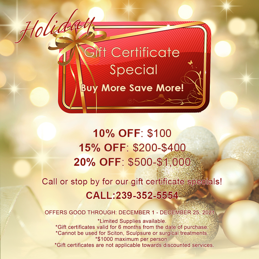 Holiday Gift Certificate Specials